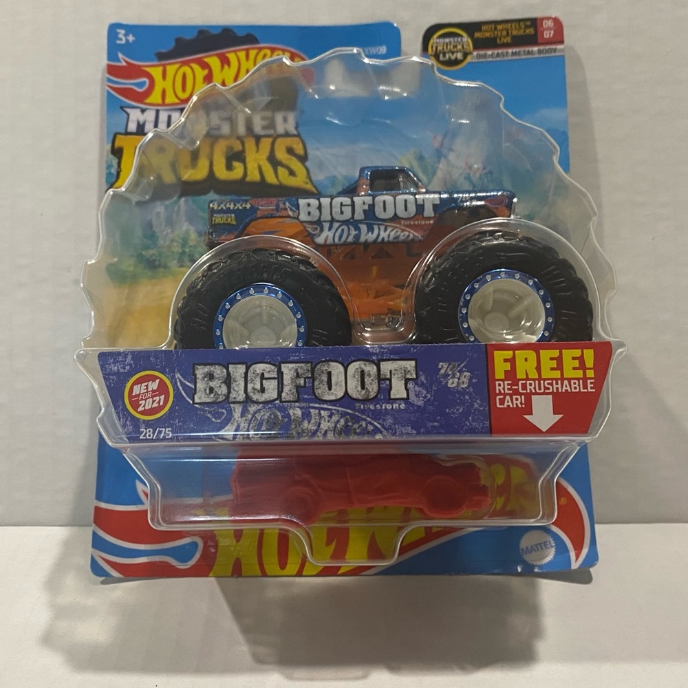 Hot Wheels Monster Trucks Live 2022 Bigfoot Autographed By Driver